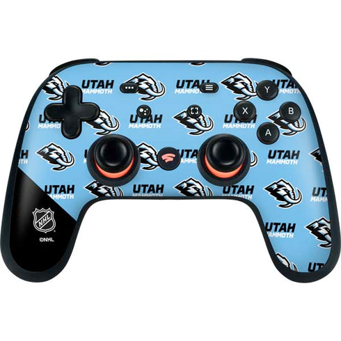 NHL Utah Mammoth Logo Pattern Google Stadia Controller Skin
