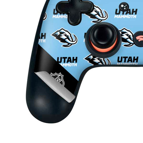 NHL Utah Mammoth Logo Pattern Google Stadia Controller Skin
