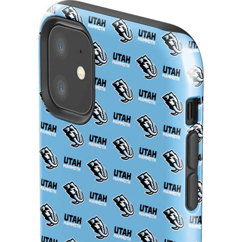 NHL Utah Mammoth Logo Pattern iPhone 11 Impact Case