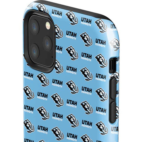 NHL Utah Mammoth Logo Pattern iPhone 11 Pro Max Impact Case