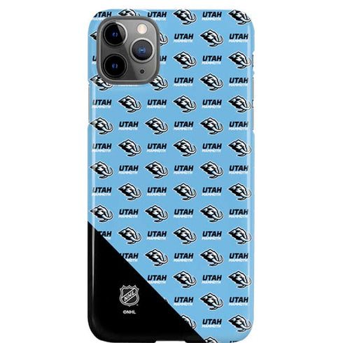 NHL Utah Mammoth Logo Pattern iPhone Cases