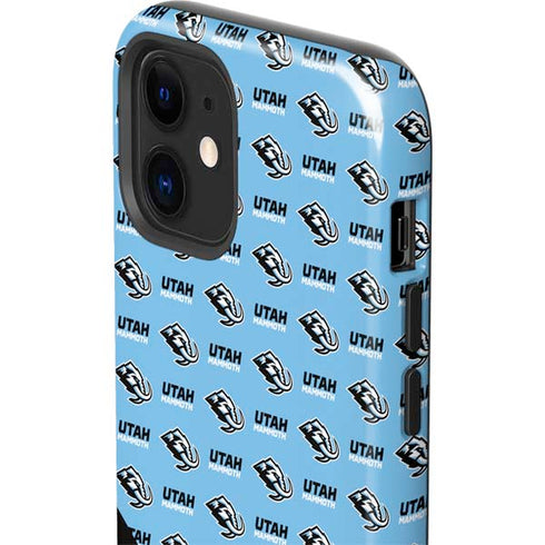 NHL Utah Mammoth Logo Pattern iPhone 12 Impact Case