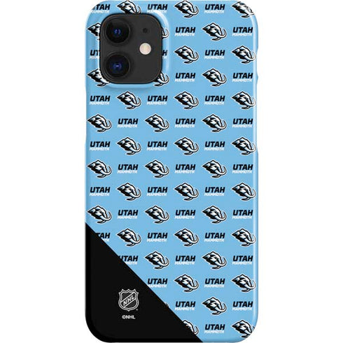 NHL Utah Mammoth Logo Pattern iPhone 12 Mini Lite Case