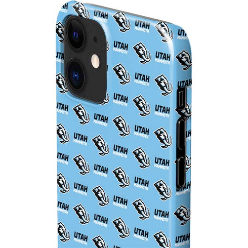NHL Utah Mammoth Logo Pattern iPhone 12 Mini Lite Case