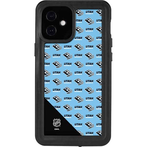 NHL Utah Mammoth Logo Pattern iPhone 12 Mini Waterproof Case