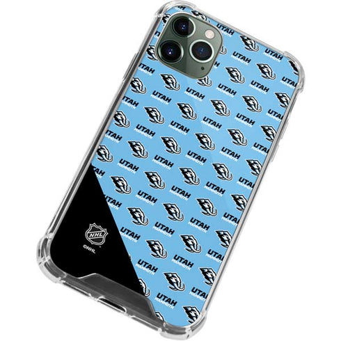 NHL Utah Mammoth Logo Pattern iPhone 12 Pro Max Clear Case