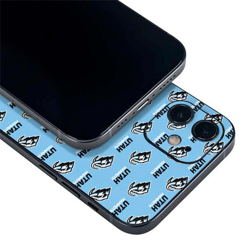 NHL Utah Mammoth Logo Pattern iPhone 12 Skin