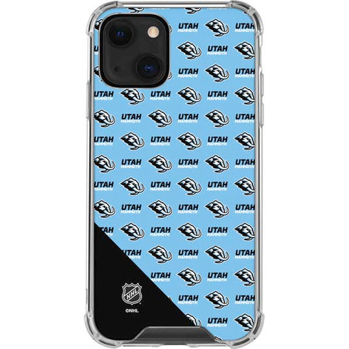 NHL Utah Mammoth Logo Pattern iPhone 13 Clear Case