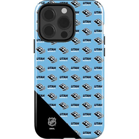 NHL Utah Mammoth Logo Pattern iPhone 13 Pro Impact Case