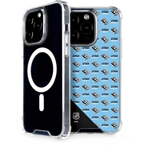 NHL Utah Mammoth Logo Pattern iPhone Cases