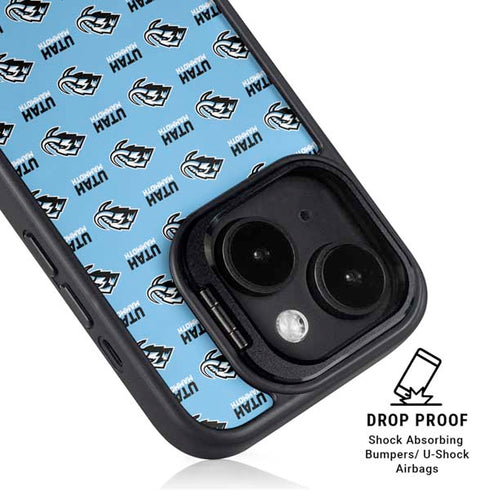 NHL Utah Mammoth Logo Pattern iPhone 14 Kickstand Case