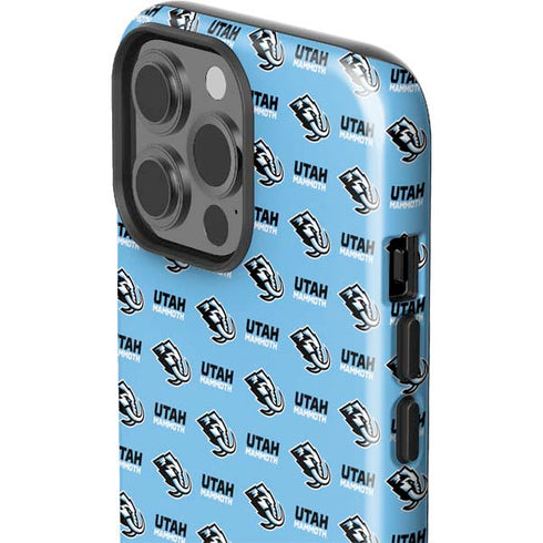 NHL Utah Mammoth Logo Pattern iPhone 14 Pro Max Impact Case