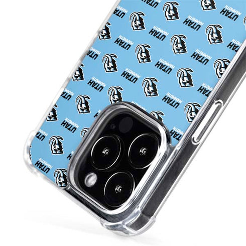 NHL Utah Mammoth Logo Pattern iPhone 14 Pro Max MagSafe Case