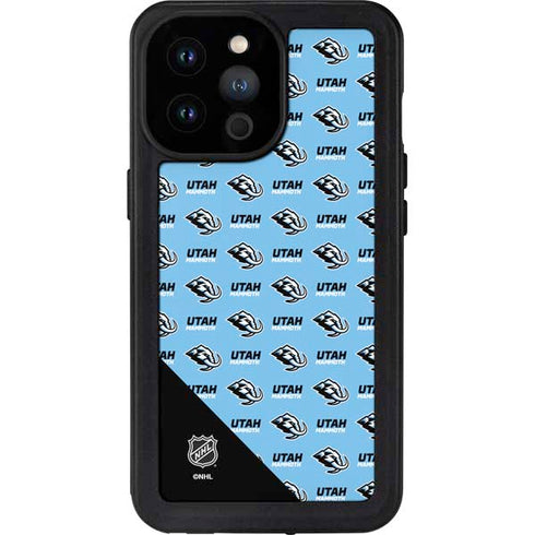 NHL Utah Mammoth Logo Pattern iPhone 14 Pro Max Waterproof Case