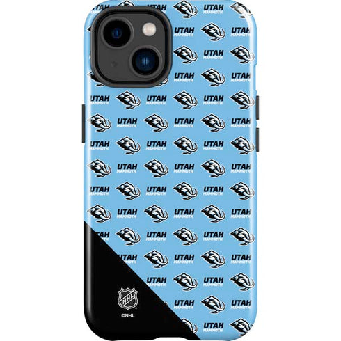 NHL Utah Mammoth Logo Pattern iPhone 15 Impact Case