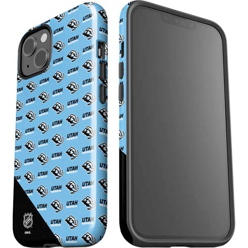 NHL Utah Mammoth Logo Pattern iPhone 15 Impact Case