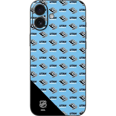 NHL Utah Mammoth Logo Pattern iPhone 16 Plus Skin