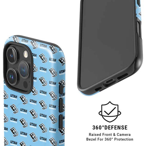 NHL Utah Mammoth Logo Pattern iPhone 16 Pro Magsafe Impact Case