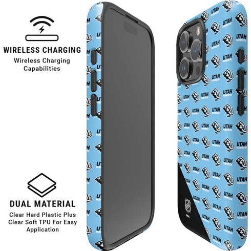 NHL Utah Mammoth Logo Pattern iPhone 16 Pro Magsafe Impact Case