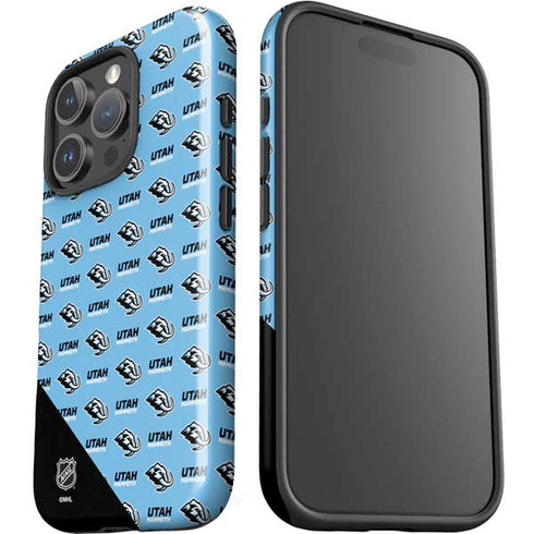 NHL Utah Mammoth Logo Pattern iPhone 16 Pro Max Impact Case