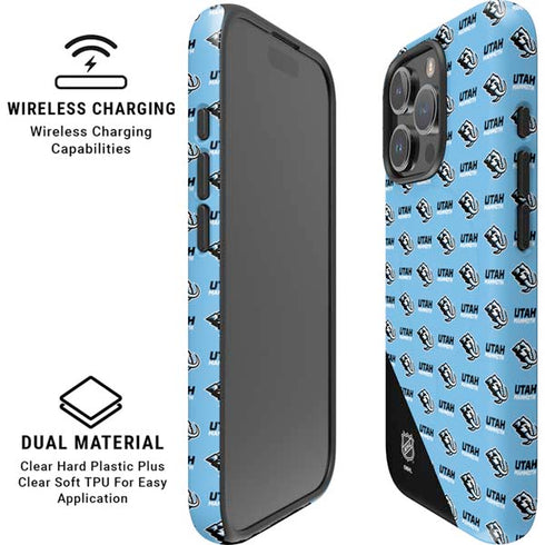 NHL Utah Mammoth Logo Pattern iPhone 16 Pro Max Magsafe Impact Case