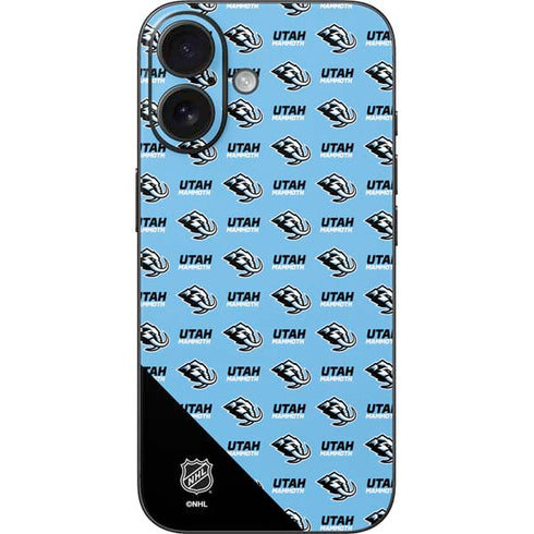 NHL Utah Mammoth Logo Pattern iPhone 16 Skin