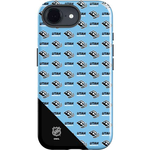NHL Utah Mammoth Logo Pattern iPhone 16e Impact Case
