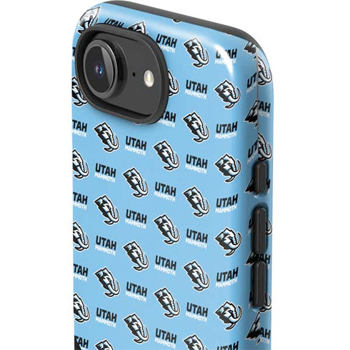 NHL Utah Mammoth Logo Pattern iPhone 16e Impact Case