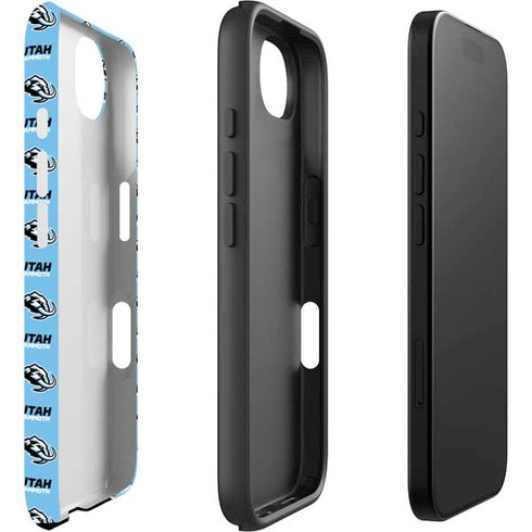 NHL Utah Mammoth Logo Pattern iPhone 16e Impact Case