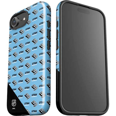NHL Utah Mammoth Logo Pattern iPhone 16e Impact Case