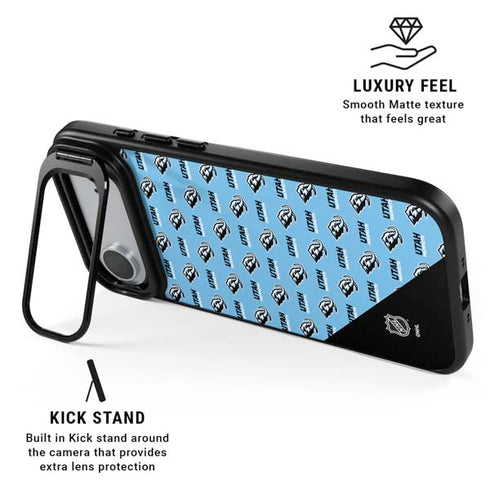 NHL Utah Mammoth Logo Pattern iPhone 17 Air Kickstand Case