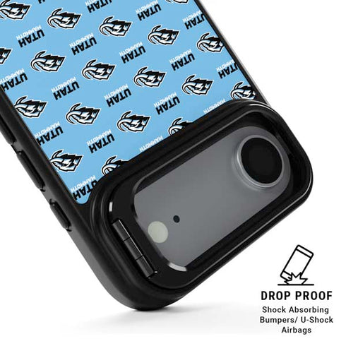 NHL Utah Mammoth Logo Pattern iPhone 17 Air Kickstand Case