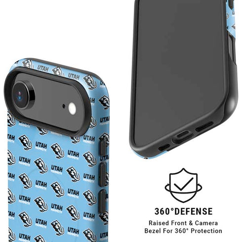 NHL Utah Mammoth Logo Pattern iPhone 17 Air Magsafe Impact Case