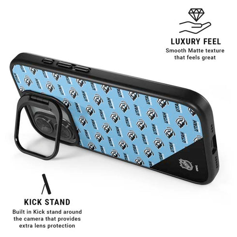 NHL Utah Mammoth Logo Pattern iPhone 17 Kickstand Case