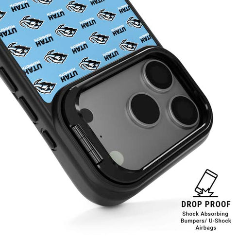 NHL Utah Mammoth Logo Pattern iPhone 17 Pro Kickstand Case