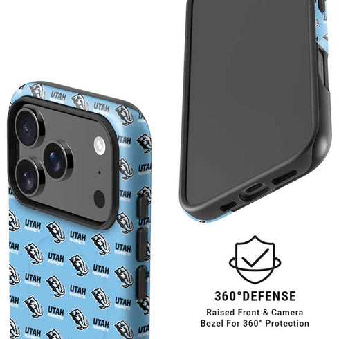 NHL Utah Mammoth Logo Pattern iPhone 17 Pro Magsafe Impact Case