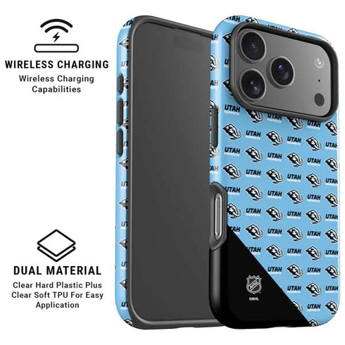 NHL Utah Mammoth Logo Pattern iPhone 17 Pro Magsafe Impact Case