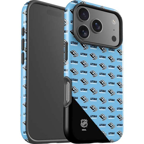 NHL Utah Mammoth Logo Pattern iPhone 17 Pro Max Impact Case