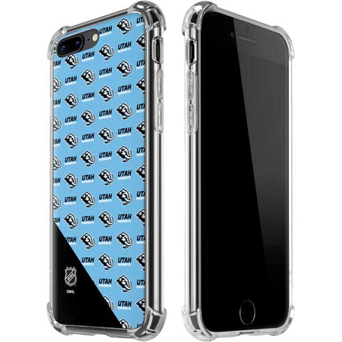 NHL Utah Mammoth Logo Pattern iPhone 7/8 Plus Clear Case