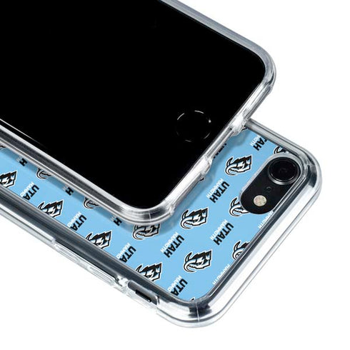 NHL Utah Mammoth Logo Pattern iPhone SE (2nd & 3rd Gen) Clear Case