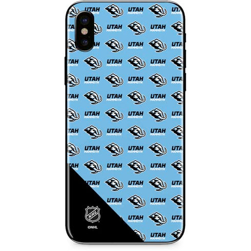NHL Utah Mammoth Logo Pattern iPhone XS Skin