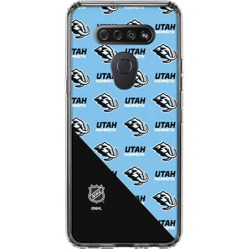 NHL Utah Mammoth Logo Pattern LG K51/Q51 Clear Case