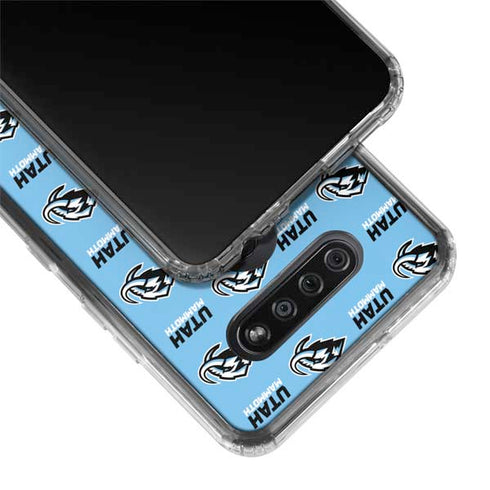 NHL Utah Mammoth Logo Pattern LG K51/Q51 Clear Case