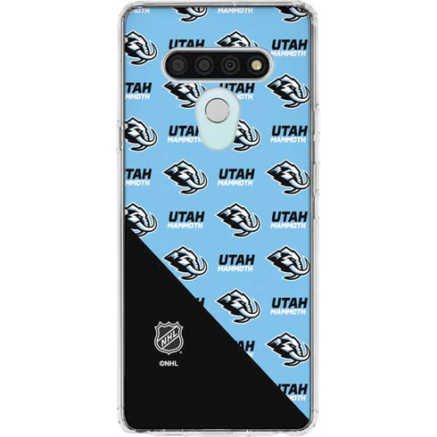 NHL Utah Mammoth Logo Pattern LG Stylo 6 Clear Case