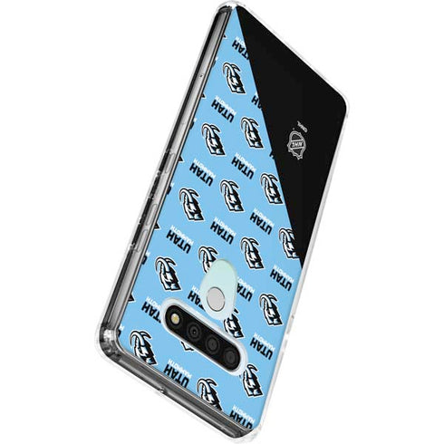 NHL Utah Mammoth Logo Pattern LG Stylo 6 Clear Case