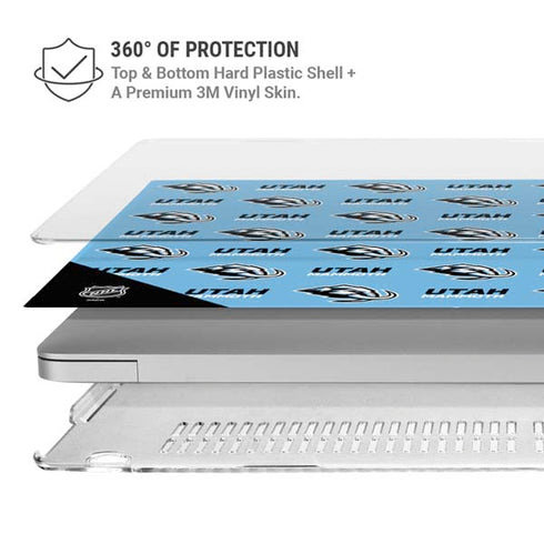 NHL Utah Mammoth Logo Pattern MacBook Cases