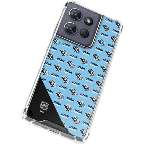 NHL Utah Mammoth Logo Pattern Moto G Power 5G (2025) Clear Case