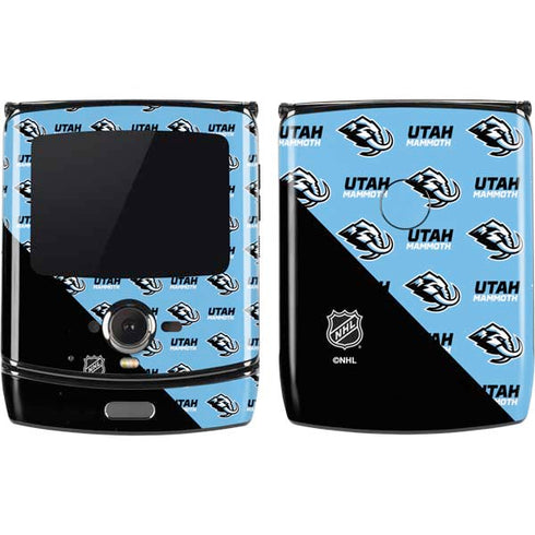 NHL Utah Mammoth Logo Pattern Motorola RAZR Skin