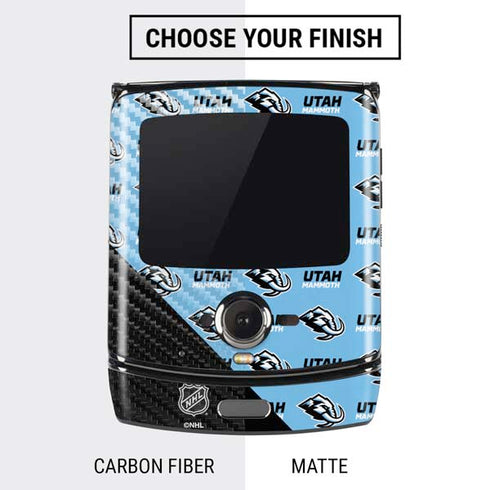 NHL Utah Mammoth Logo Pattern Motorola RAZR Skin