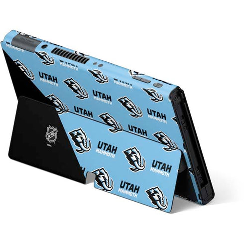 NHL Utah Mammoth Logo Pattern Nintendo Switch OLED (2021) Skin